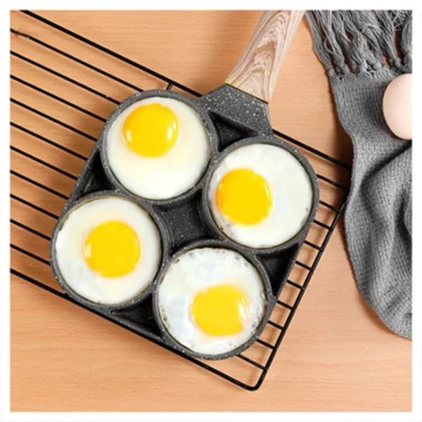 Non-Stick Pan Fried Egg Ham Burger Meat Pancake Pan Bakelite Anti-Scald Handle Frying Pan  Cooking Utensils - Image 4