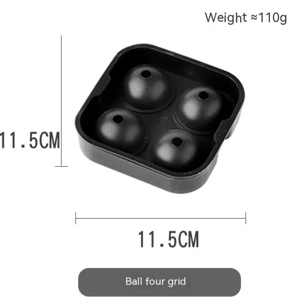 Food Grade Silicone Ice Mold Ice Tray 4 Balls 6 Balls 8 Balls - Image 10