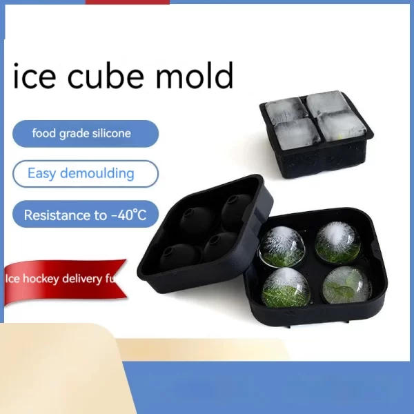 Food Grade Silicone Ice Mold Ice Tray 4 Balls 6 Balls 8 Balls - Image 2
