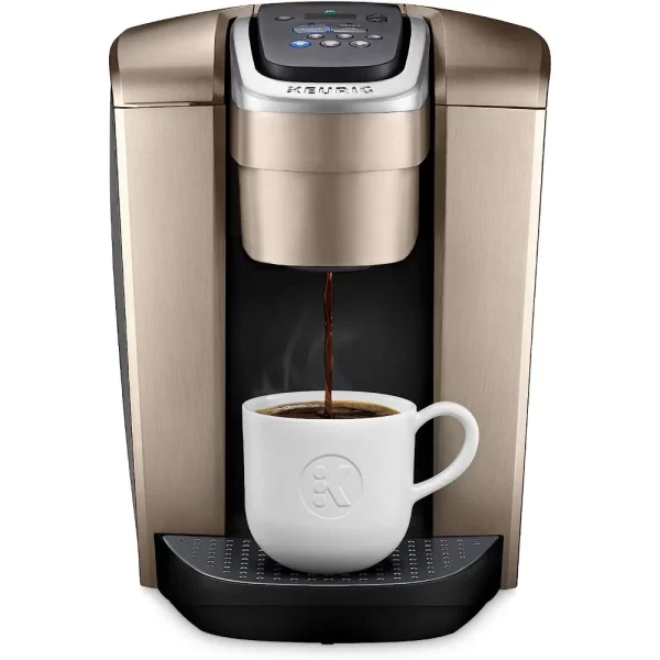 2023 New Keurig K-Elite Single Serve K-Cup Pod Coffee Maker, Brushed Gold