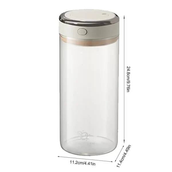 Coffee Bean Container Glass Food Storage Container Leak-proof Vacuum Coffee Canister Coffee Storage Container With Airtight Lid - Image 2