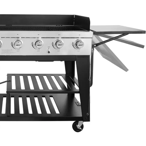 8-Burner Gas Grill, Independently Controlled Dual Systems, Outdoor Party or Backyard BBQ, 104,000 BTU Liquid Propane Grill - Image 3