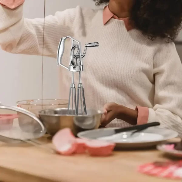 Hand crank egg whisk hand crank egg whisk milk mixer cream butter blender Stiring foam Mixer kitchen utensils - Image 3