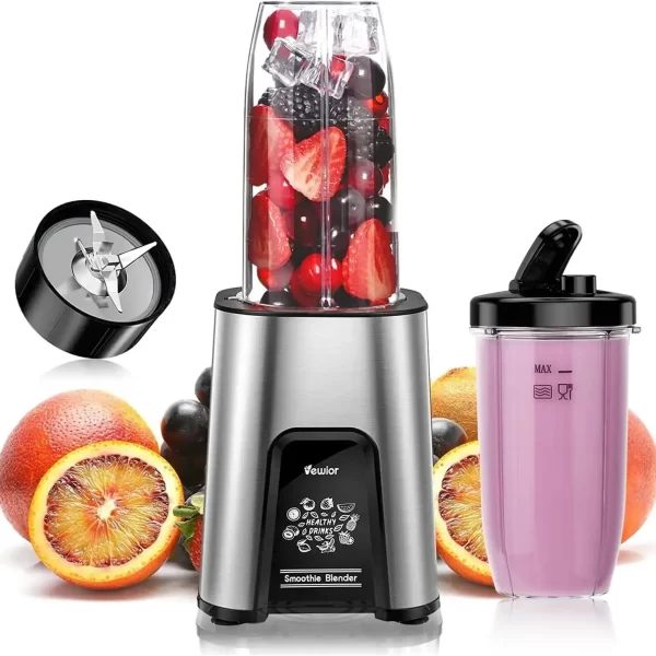 Personal Blender 1000W Smoothie Blender for Shakes and Smoothies, for Kitchen, 2*23oz+10oz Blender Cups - Image 7