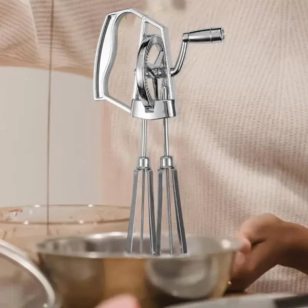 Hand crank egg whisk hand crank egg whisk milk mixer cream butter blender Stiring foam Mixer kitchen utensils - Image 2