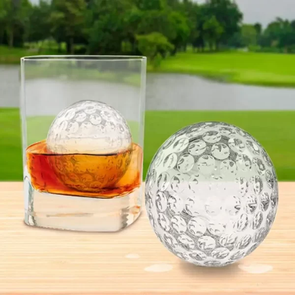 Golf Ball Ice Cube Mold Ice Cube Trays Bar Ice Cube Molds Unique Ice Cube Molds & Trays Reusable Food Grade Silicone Ice Molds - Image 3