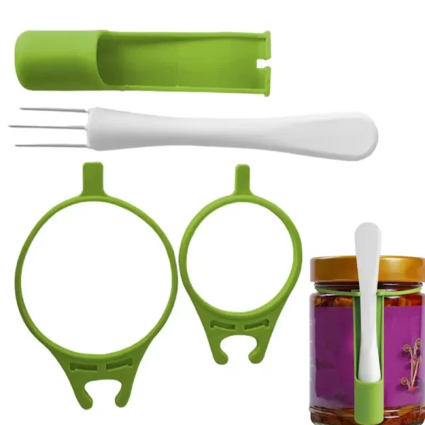 Pickle Jar with Picker Kitchen Pickle Pincher Olive Pepper Food Grabber Pickle Fork With Long Handle For Jars Kitchen Gadgets