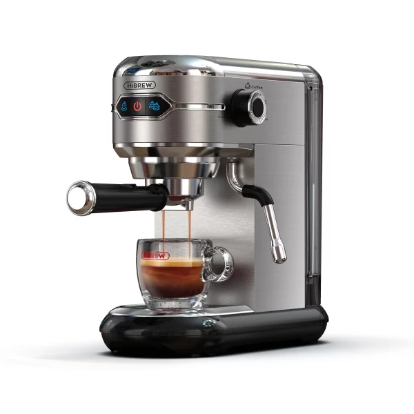 HiBREW Coffee Maker Cafetera 20 Bar Inox Semi Automatic Super Slim ESE POD & Powder Espresso Machine Hot Water H11 - Image 7
