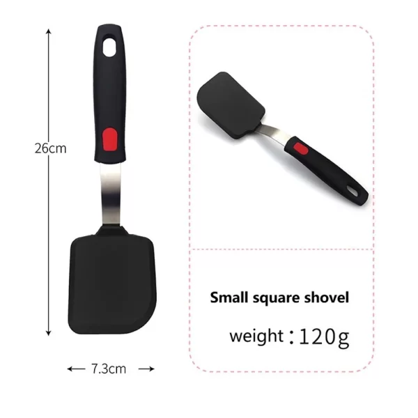 Silicone Spatula for Non Stick Pots High-temperature Resistant  High Quality Stir Spring Steel Fry Spatula tool Kitchen Utensils - Image 9