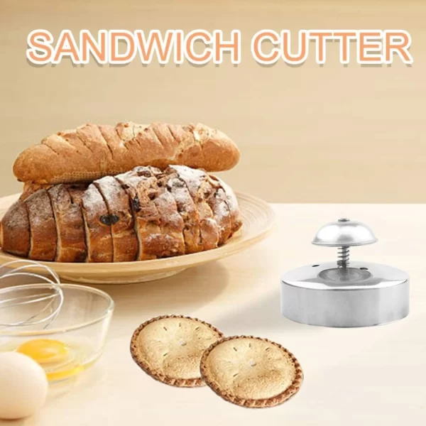 Sandwich  and Sealer for , Stainless Steel Round Sandwich , Sandwich Sealer and Decruster, Sandwich Maker, Sandwich  for Making - Image 4