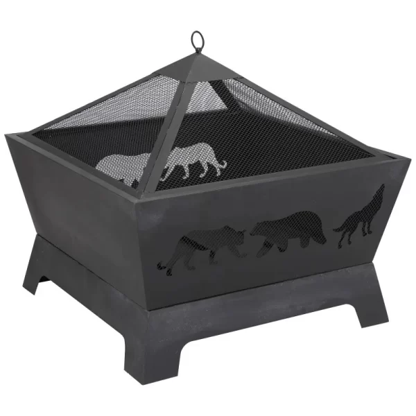 Barrone Fire Pit Outdoor Patio Garden Backyard Stove Firepit Brazier Fireplace