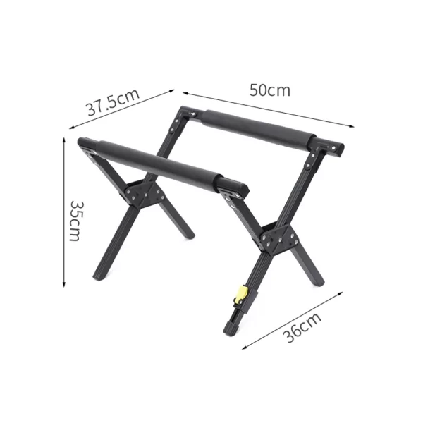 Folding Cooler Stand Aluminum Alloy Foldable Ice Bucket Rack Multipurpose Outdoor Camping Picnic Storage Holder Hanging Rack - Image 7