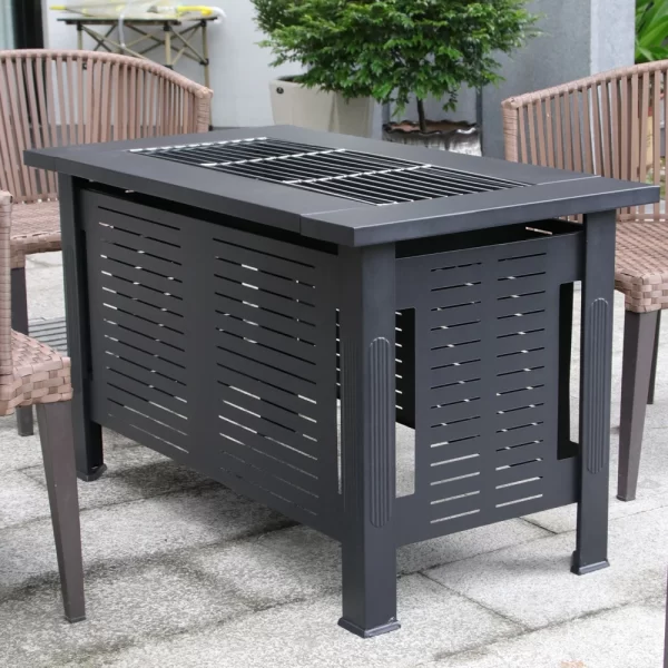 fire pit multifunctional chinese hibachi cooking tea bbq grill patio grill stove table outdoor furniture heating patio - Image 4