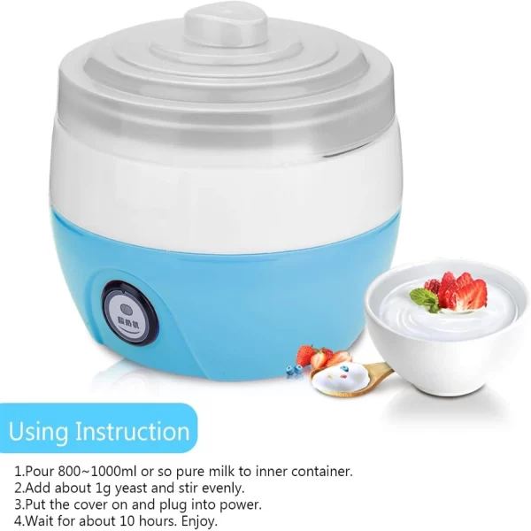 Ice Cream Maker  1L Automatic Yogurt Machine, - Image 2