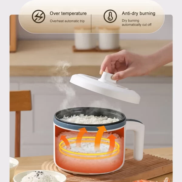 110V/220V Electric Rice Cooker Multicooker Multifunction Pot Mini Hotpot Appliances for The Kitchen and Home Pots Offers - Image 2