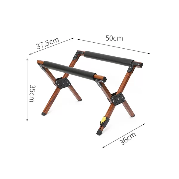 Folding Cooler Stand Aluminum Alloy Foldable Ice Bucket Rack Multipurpose Outdoor Camping Picnic Storage Holder Hanging Rack - Image 8