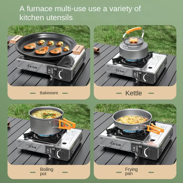 Card Stove Camping Gas Stove 2900W High Power Portable Card Stove Outdoor Gas Stove Picnic Home Camping Equipment - Image 4