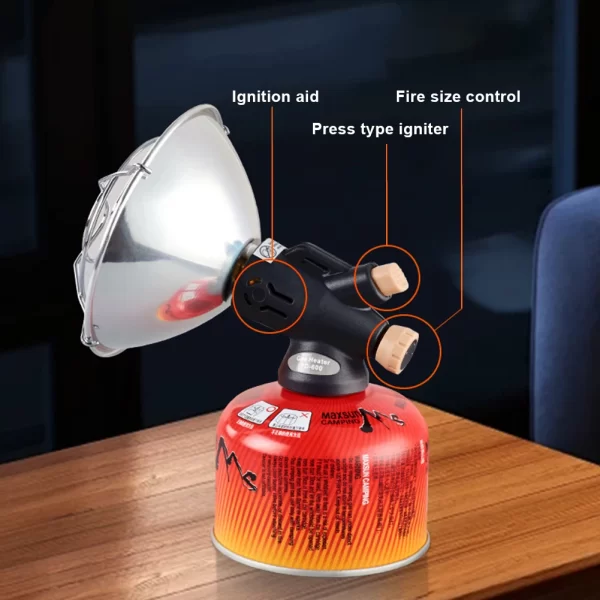 Portable Propane Heater with Protective Mesh Safe Tent Heater Gas Heater Outdoor Heater for Tents Winter Fishing Outdoor Use - Image 3