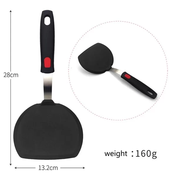 Silicone Spatula for Non Stick Pots High-temperature Resistant  High Quality Stir Spring Steel Fry Spatula tool Kitchen Utensils - Image 10