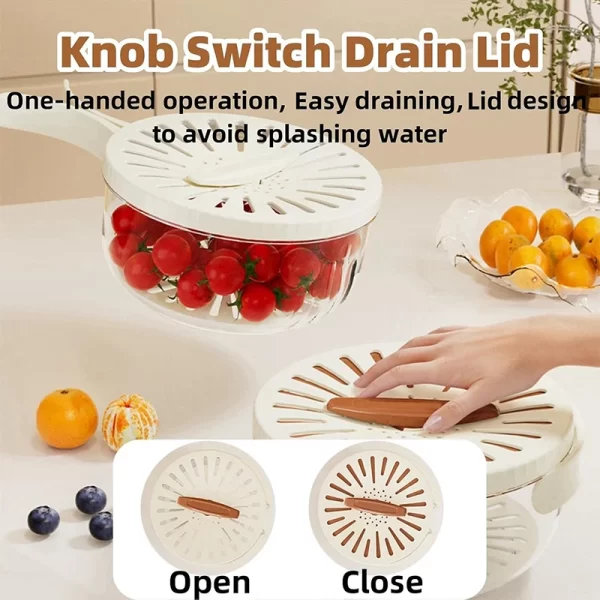 3 in 1 Kitchen Colanders Bowl - Image 4