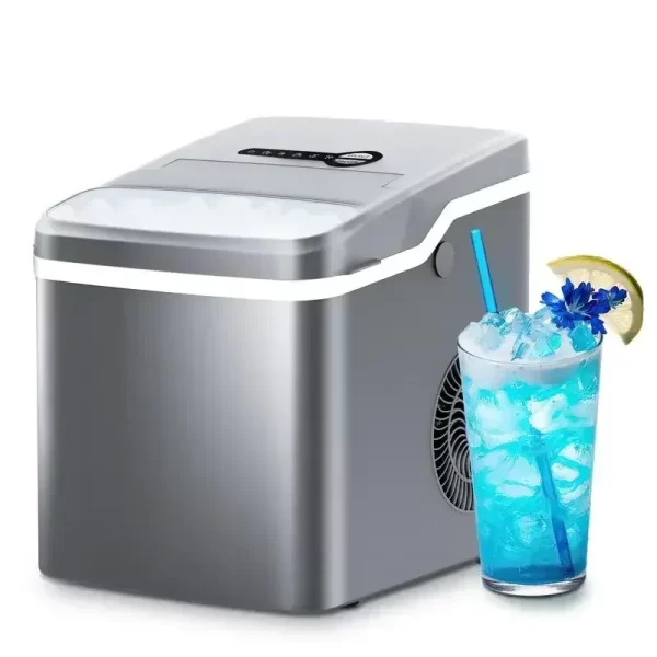 COWSAR Bullet Ice Maker Countertop with Self-Cleaning, 26.5lbs/24Hrs, 6 Mins/9 Pcs Bullet Ice, Portable Ice Maker - Image 19