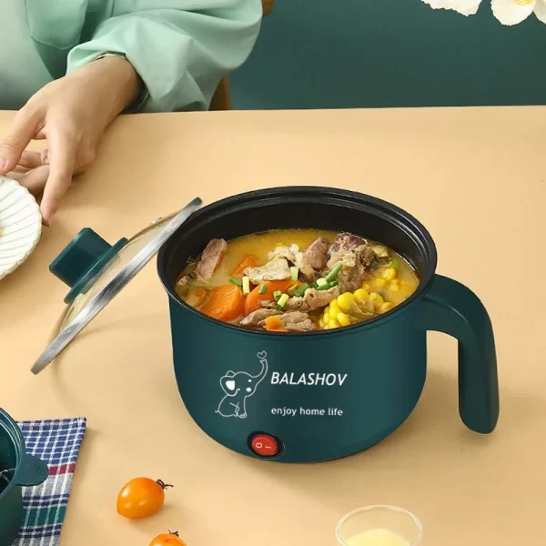 Mini Electric Rice Cooker 2 People Food Noodle Single/Double Layer Non-stick Pan - Image 2