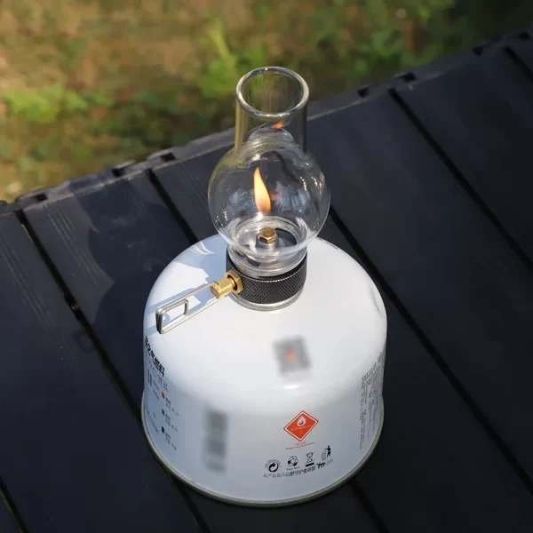Portable Camping Gas Candle Lamp Light Compact Butane Gas Light Outdoor Use for Camping Fishing Picnic Night Light Gas Lamp - Image 2