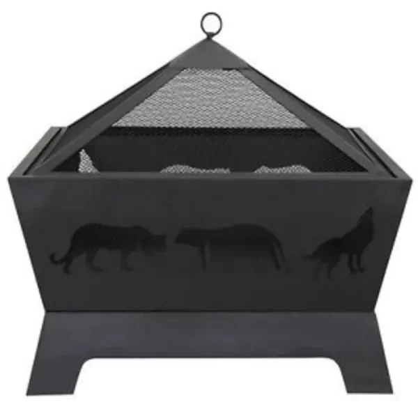Barrone Fire Pit Outdoor Patio Garden Backyard Stove Firepit Brazier Fireplace - Image 4