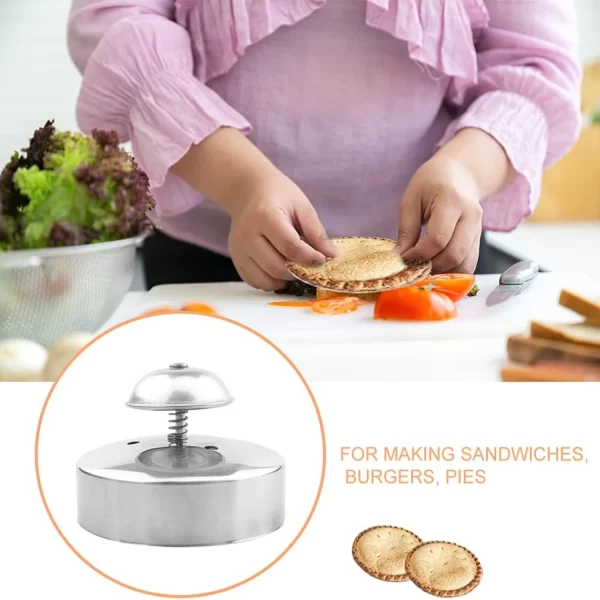 Sandwich  and Sealer for , Stainless Steel Round Sandwich , Sandwich Sealer and Decruster, Sandwich Maker, Sandwich  for Making - Image 5