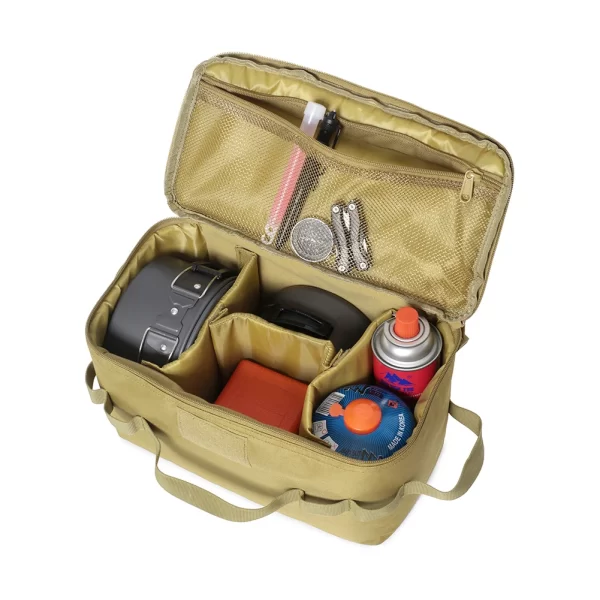 30L Camping Cooking Utensil Organizer Large Capacity Car Trunk Storage Bag Detachable Multifunctional Camping Stove Storage Case - Image 7
