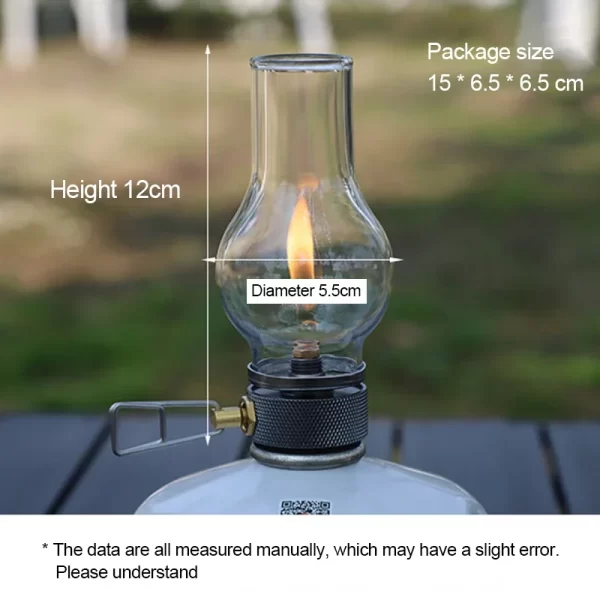 Portable Camping Gas Candle Lamp Light Compact Butane Gas Light Outdoor Use for Camping Fishing Picnic Night Light Gas Lamp - Image 6