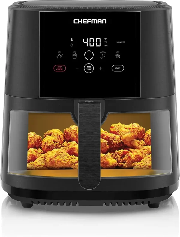 Most Convenient And Healthy Way To Cook Oil-Free,Watch Food Cook To Crispy And Low-Calorie Finish Through Convenient Window,8 Qt