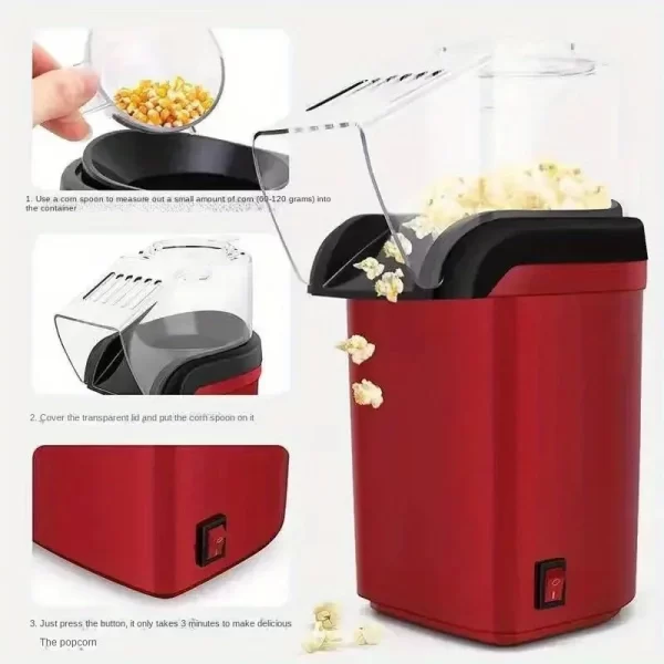 Popcorn Makers Mini Popcorn Machine Electric Household Appliance Machine Fully Automatic Popcorn Machine For Home Kitchen - Image 5