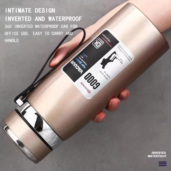 1000ml 316 Stainless Steel Insulated Cup, Large Capacity Tea & Water Bottle for Outdoor Camping Travel - Portable & Durable