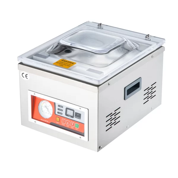 VEVOR DZ-260A Chamber Vacuum Sealer with 15.7" Sealing Length Kitchen Vacuum Packing Machine for Home Wet Foods Meats Marinades