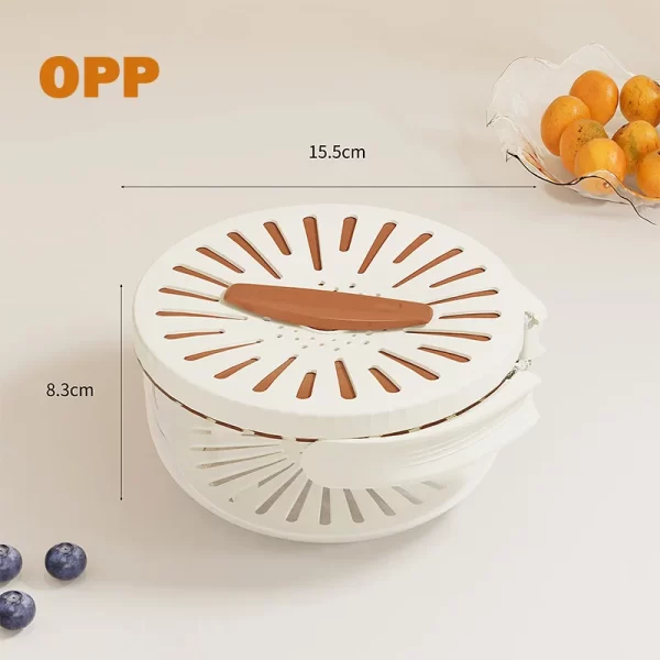 3 in 1 Kitchen Colanders Bowl - Image 9