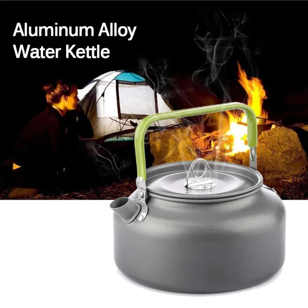 1.2L 1.6L Portable Outdoor Water Kettle Water Pot Teapot Coffee Pot Indoor Aluminum Alloy Tea Kettle Camping Hiking Picnic Pot - Image 5