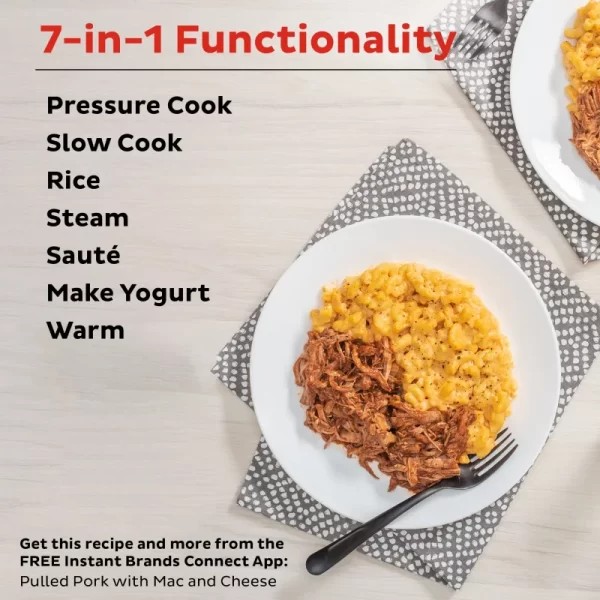 Instant Pot Duo 6-Quart 7-in-1 Electric Pressure Cooker with Easy-Release Steam Switch , Slow Cooker, Rice Cooker, Steamer - Image 3