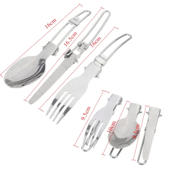 Portable Camping Cookware Set Outdoor Pot Tableware Kit Cooking Water Kettle Pan Travel Cutlery Utensils Hiking Picnic Tourist - Image 6