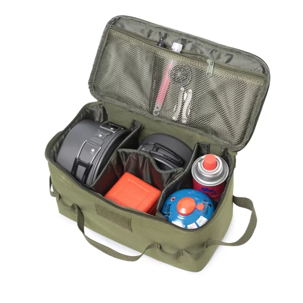 30L Camping Cooking Utensil Organizer Large Capacity Car Trunk Storage Bag Detachable Multifunctional Camping Stove Storage Case - Image 10