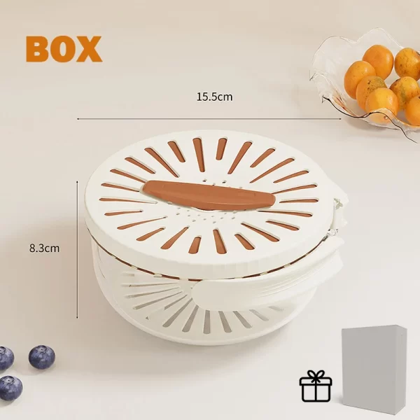 3 in 1 Kitchen Colanders Bowl - Image 7