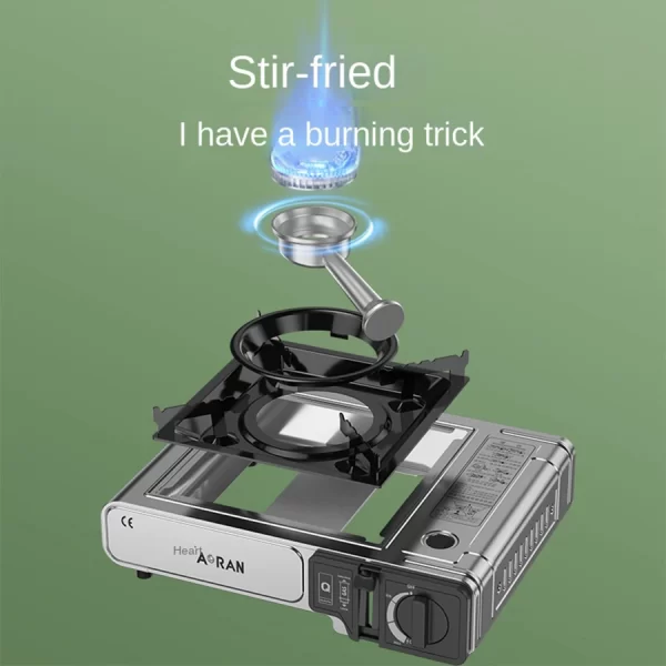 Card Stove Camping Gas Stove 2900W High Power Portable Card Stove Outdoor Gas Stove Picnic Home Camping Equipment - Image 6