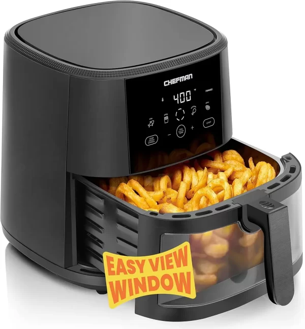 Most Convenient And Healthy Way To Cook Oil-Free,Watch Food Cook To Crispy And Low-Calorie Finish Through Convenient Window,8 Qt - Image 2