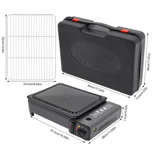 YIYIBYUS Portable BBQ Stove Butane Grill Stove Camping Cooking Grill Gas Stove Picnic Barbecue Tools - Image 7