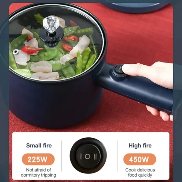 220V Multifunction Cooker Household Single/Double Layer Hot Pot  Rice Cooker Student Dormitory Mini Non-stick Pan Pots - Image 4
