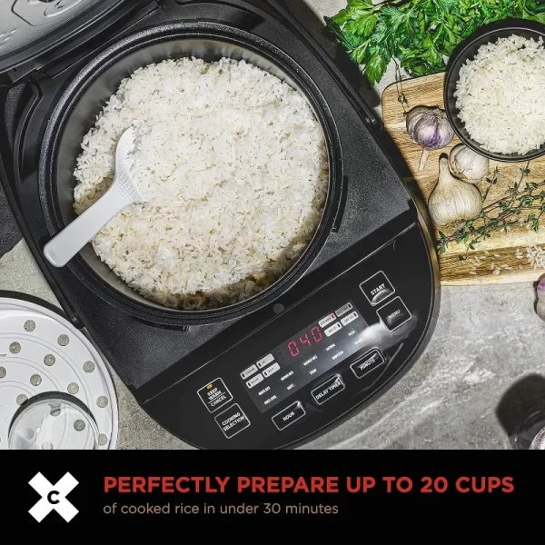 Induction rice cooker, multi-function rice cooker, easy to cook healthy meals in one pot, dishwasher-safe non-stick bowl - Image 2