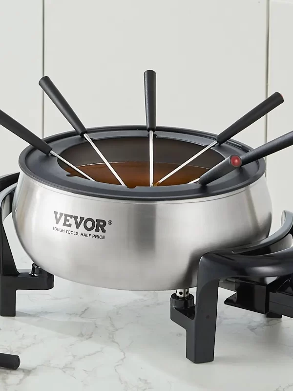 VEVOR 3Qt Electric Chocolate cascade Melting Pot Fondue Pot Set Cheese Melting Warmer Home Appliance for kitchen - Image 2