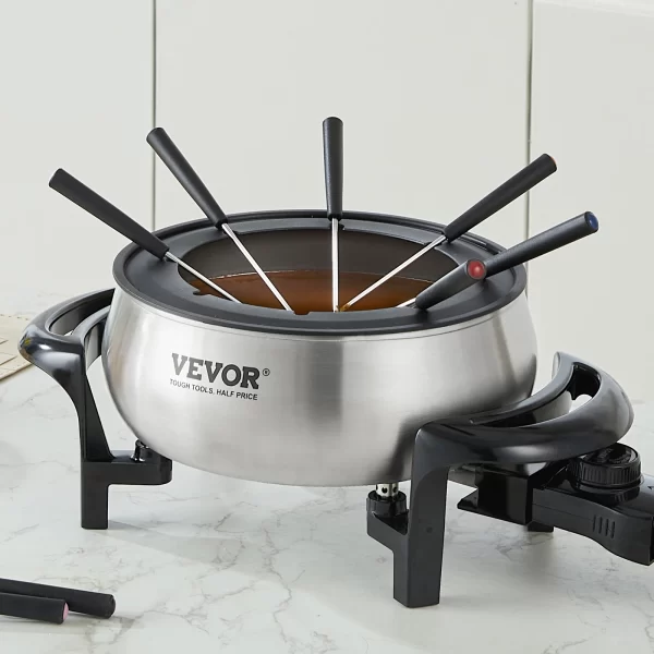VEVOR 3Qt Electric Chocolate cascade Melting Pot Fondue Pot Set Cheese Melting Warmer Home Appliance for kitchen - Image 4