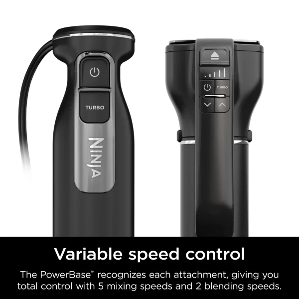Ninja Foodi Power Mixer System, Black Hand Blender and Hand Mixer Combo with Whisk and Beaters, CI100 - Image 6