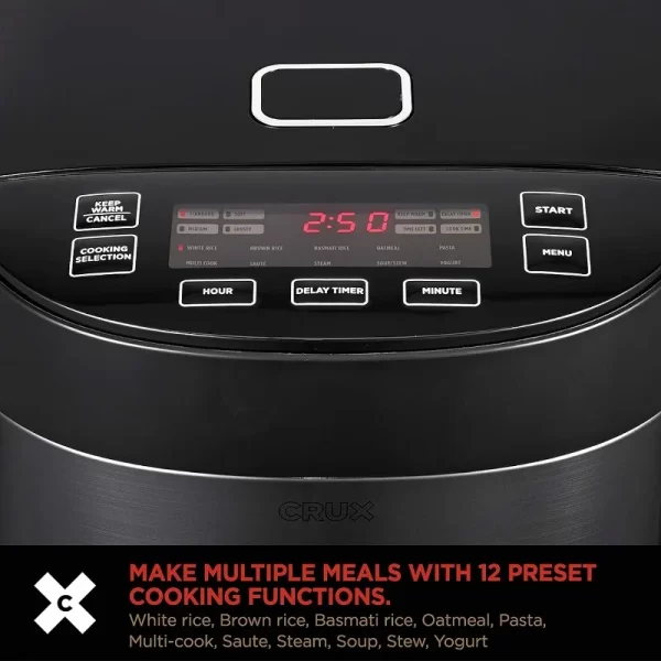 Induction rice cooker, multi-function rice cooker, easy to cook healthy meals in one pot, dishwasher-safe non-stick bowl - Image 4